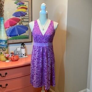 Athleta summer dress purple and lavender size Small